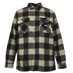 Lifted Research Group LRG Plaid Fleece Shirt Jacket – Size L